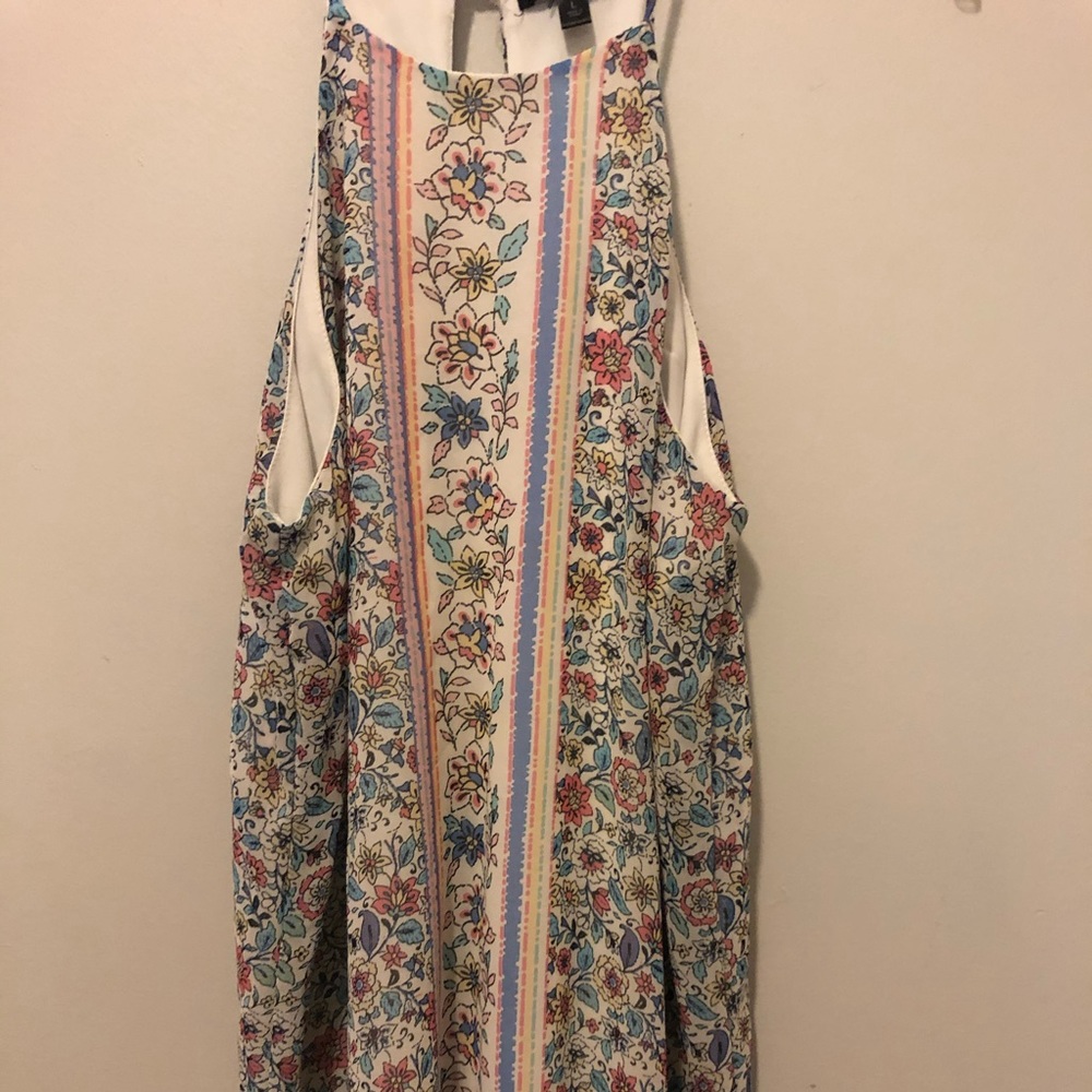 Halter Neck Dress with Lace on bottom